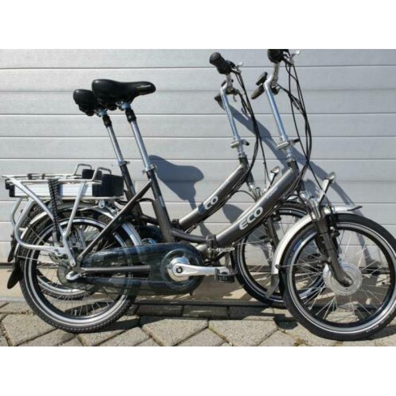 Twee vouwfietsen Eco Traveller elektrishe 3 naaf versnelling