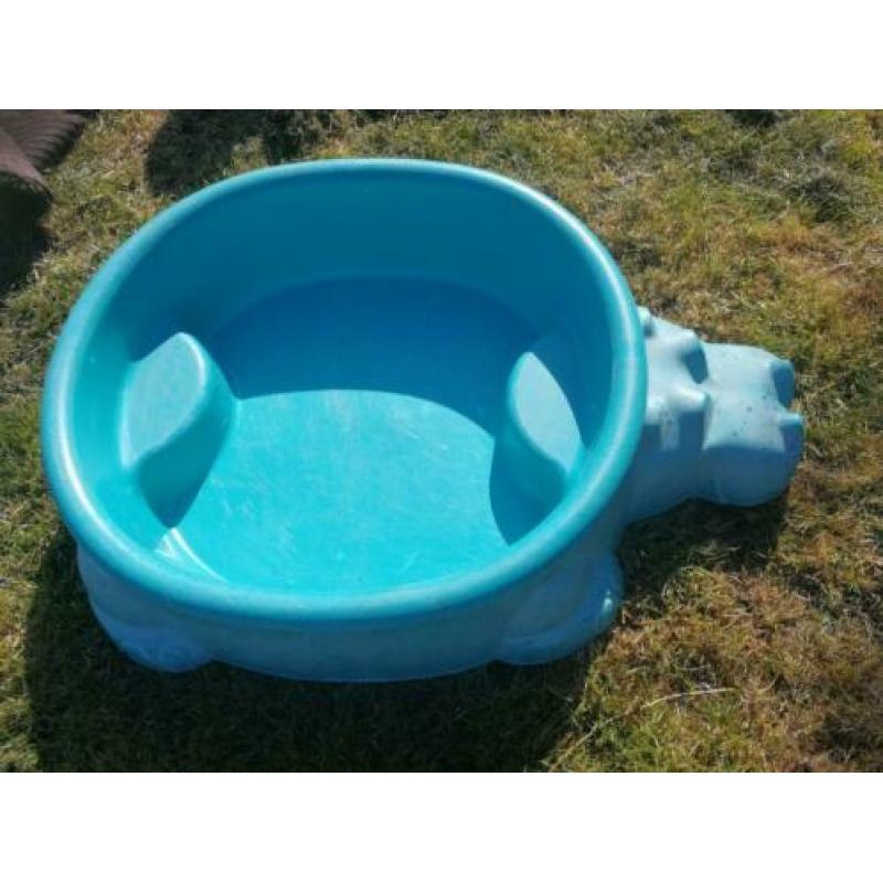 Zandbak waterbak Nijlpaard met deksel