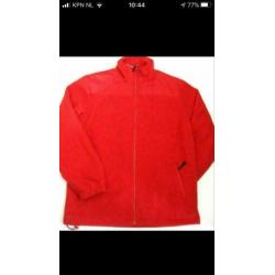 Fleece vest jas rood met 52-54 merk Brigg