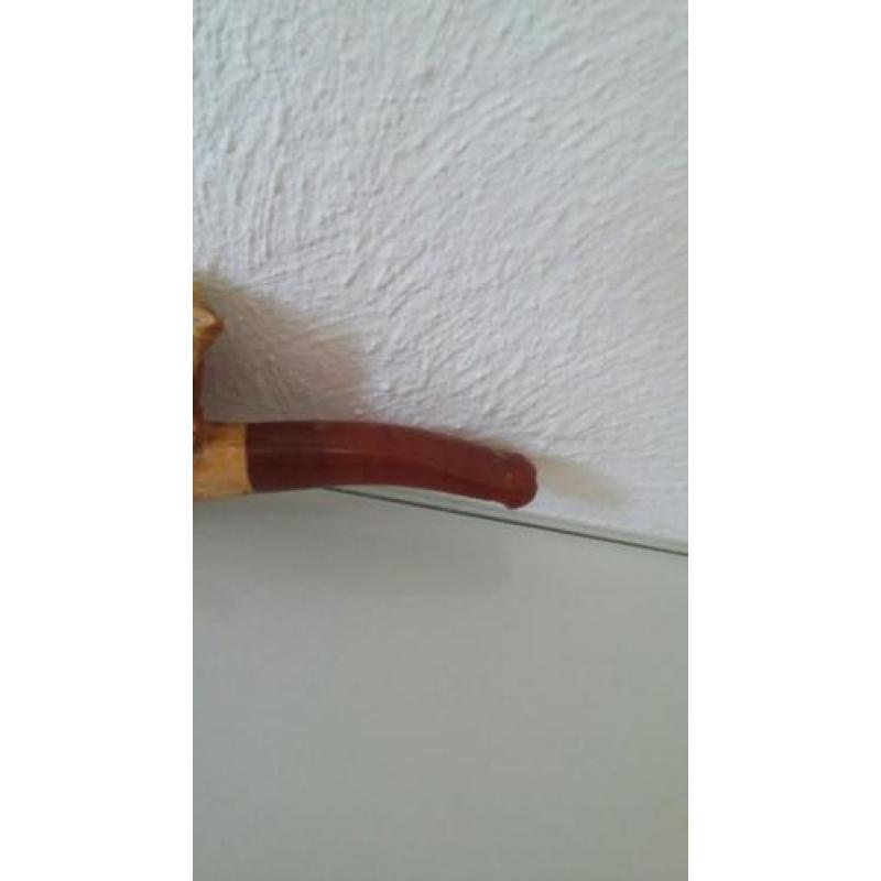 Antiek handgesneden meerschuim pijpje