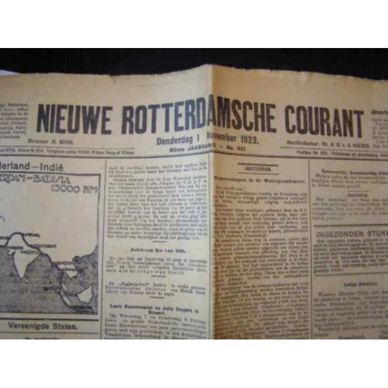 Echte krant uit 1923 (A15 781) H