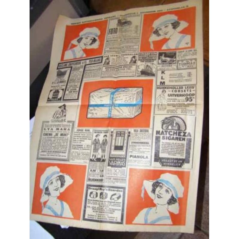 Echte krant uit 1923 (A15 781) H