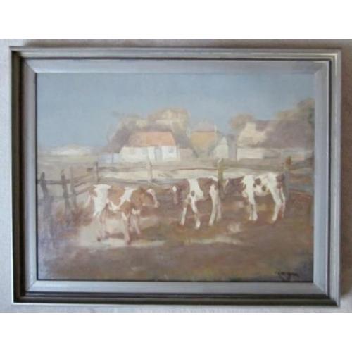 ==FEDOR VAN KREGTEN 1871-1937==KOOPJE!!==koeien in landschap