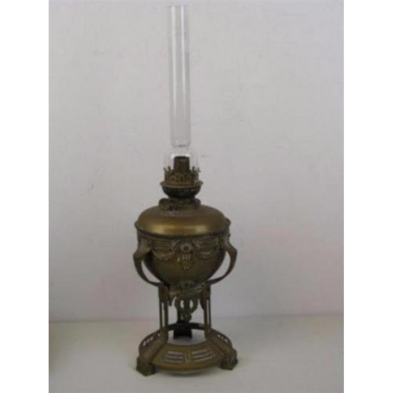 Koperen Louis Seize olielamp