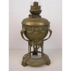 Koperen Louis Seize olielamp