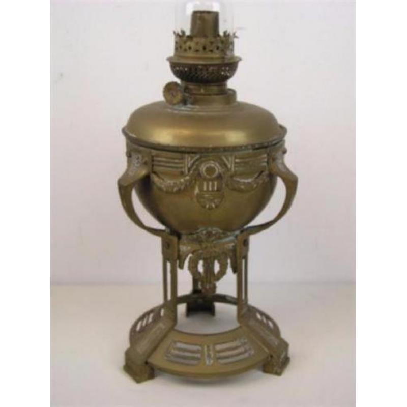 Koperen Louis Seize olielamp