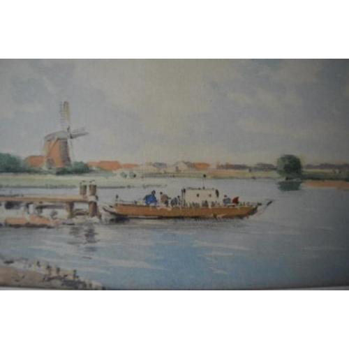 aquarel Gerrit van Jeveren (1904-1986)