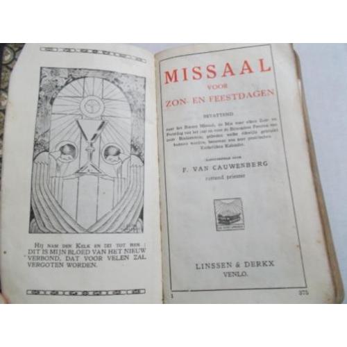 missaal voor zon- en feestdagen f.van cauwenberg 1939 editie