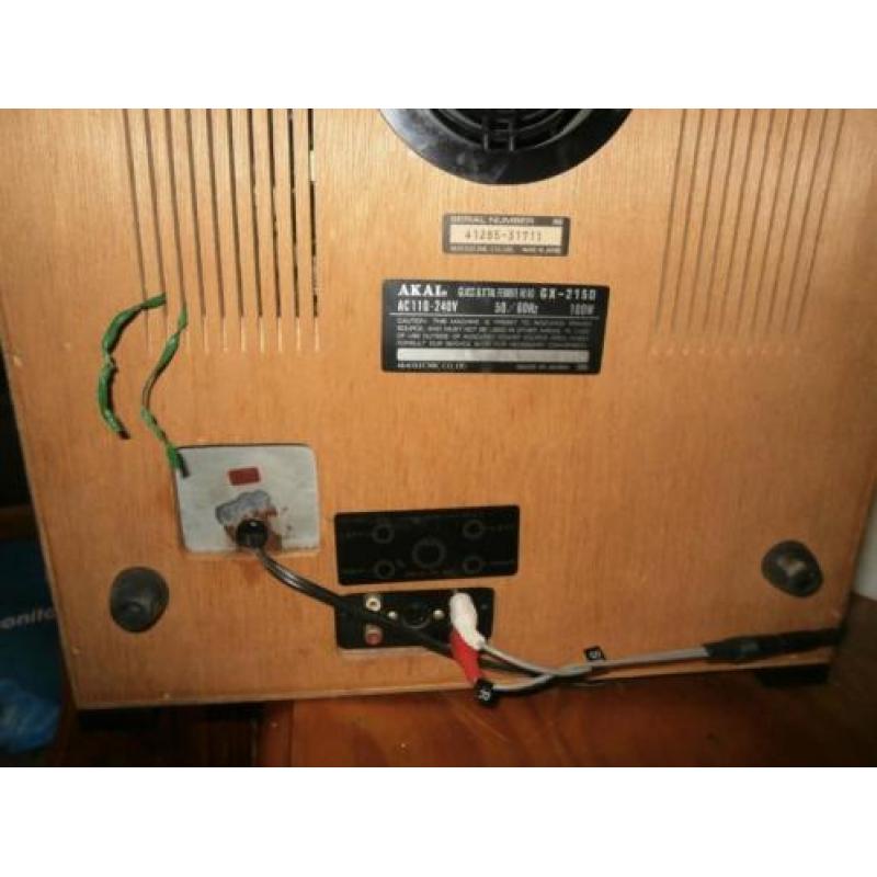 Akai GX 215 d met 3 koppen, 3 motoren en banden