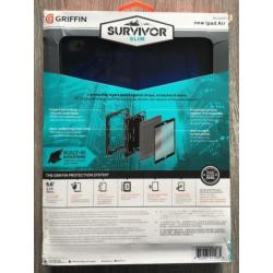 Griffin Survivor iPad Air 2 Slim case zwart-donker blauw