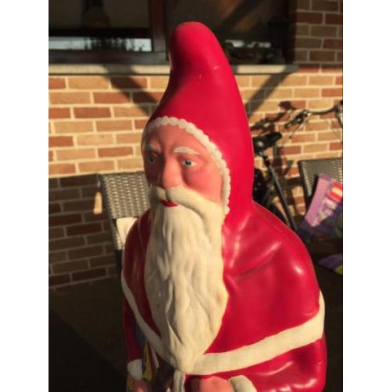 Grote antieke oude kerstman winkel etalage