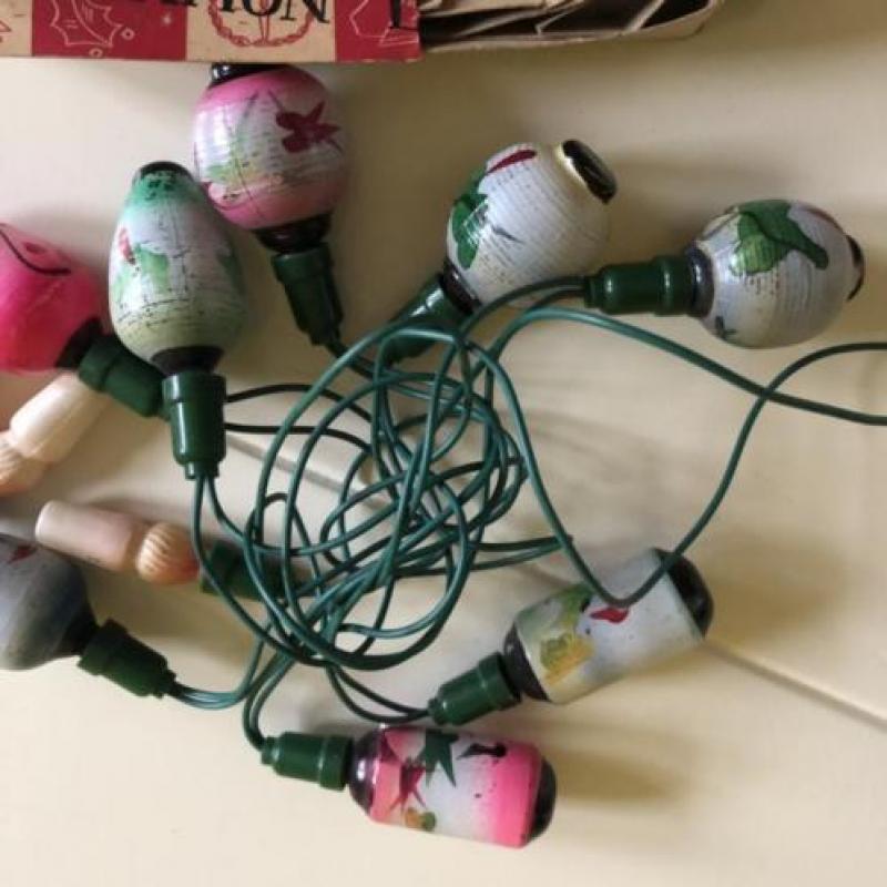 Antieke kerstlampjes