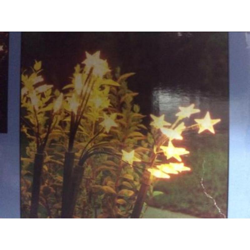 Tuin feest verlichting kerst 5 pennen met elk 6 sterlampen
