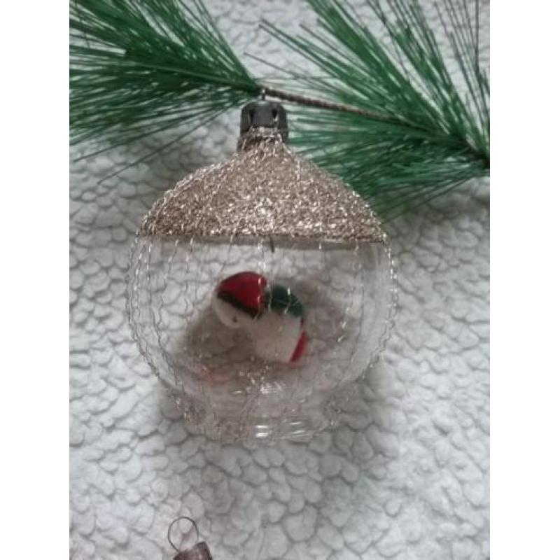Oude kerstballen figuren kerstversiering kerst bal antiek