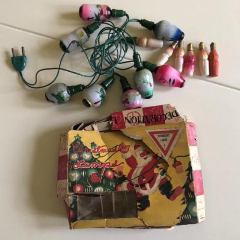 Antieke kerstlampjes