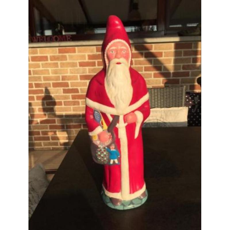 Grote antieke oude kerstman winkel etalage