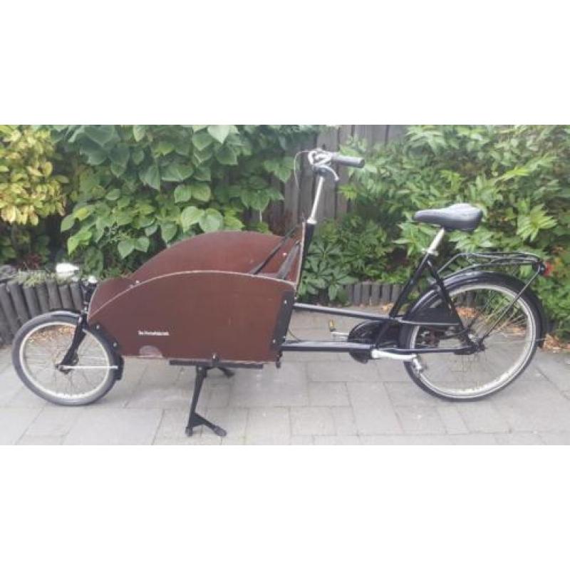 Bakfiets van de Fietsfabriek.5 versnellingen, Abus slot