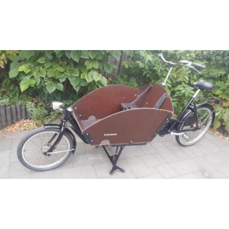 Bakfiets van de Fietsfabriek.5 versnellingen, Abus slot