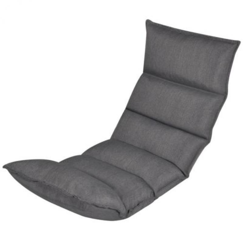 vidaXL Zitkussen voor op de vloer opvouwbaar 50x130 cm stof