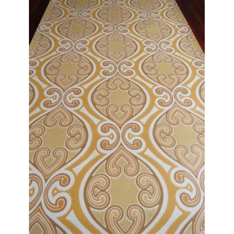 Origineel zeldzaam vintage 60s/70s behang, nieuwstaat!