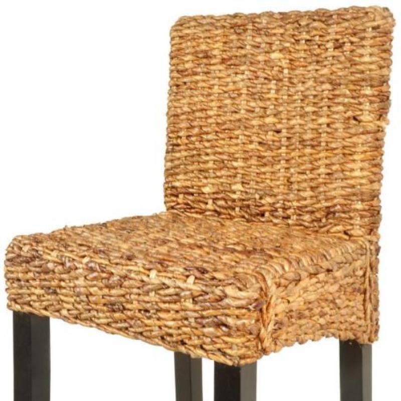 vidaXL Barkruk 2 stuks bruin abaca