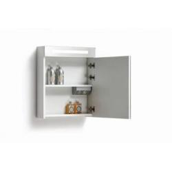 Spiegelkast 60Cm Tl Verlichting & Stopcontact Hoogglans Wit