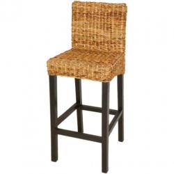 vidaXL Barkruk 2 stuks bruin abaca