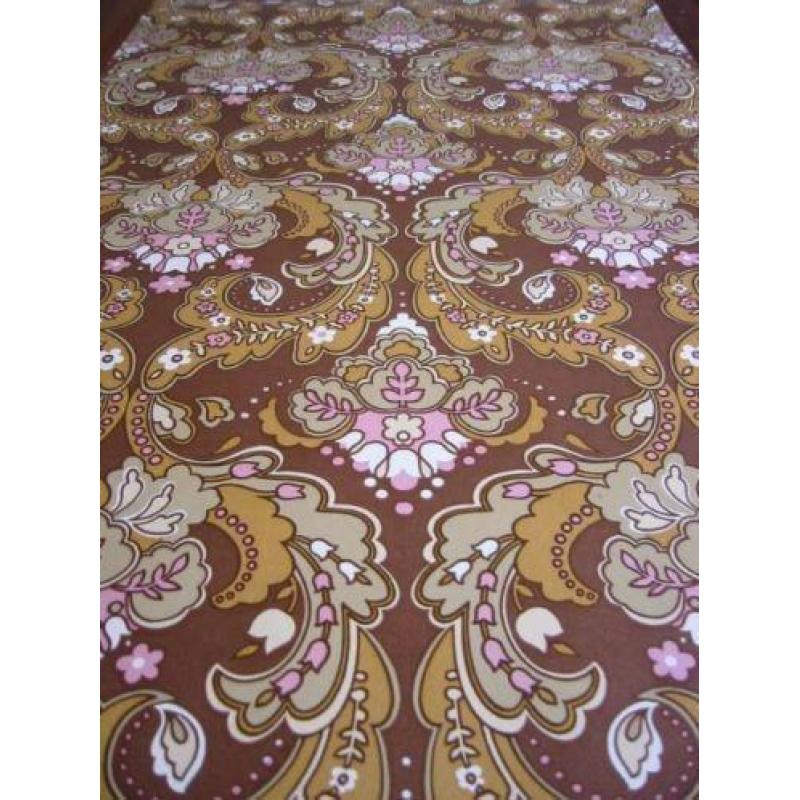 Origineel zeldzaam vintage 60s/70s behang, nieuwstaat!