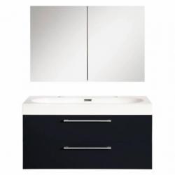 Badmeubelset Differnz Shallow 100x54x38 cm Mat Zwart (Met...