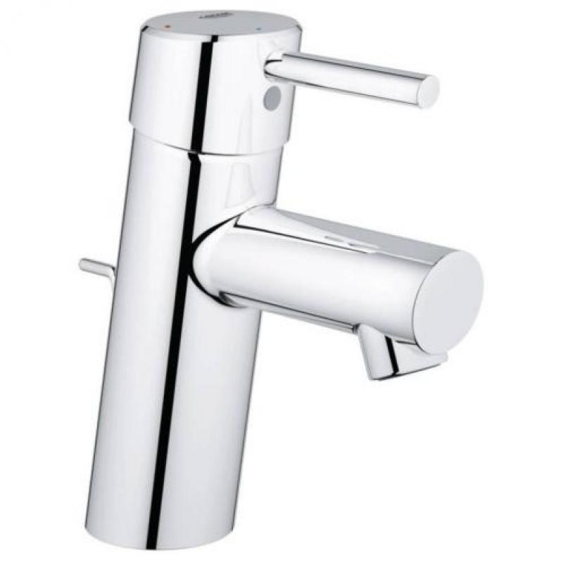Concetto wastafelkraan met waste chroom