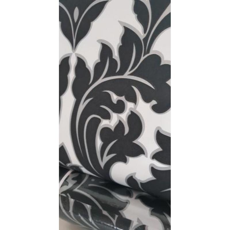 Behang barok style zwart wit grijs nieuw