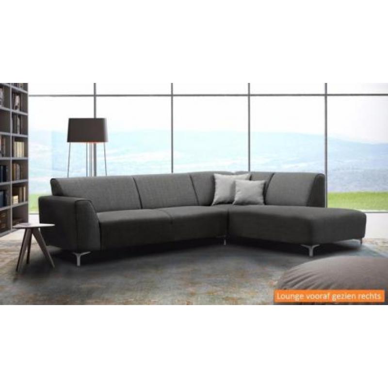 ONGELOFELIJKE ACTIE!! Hoekbank Mona in antraciet of taupe