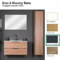 Badmeubel Siena 120cm Hoogglans Antraciet Softclose (Vers...
