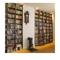Maatwerk design boekenkasten in noten- of eikenhout: REVERSE