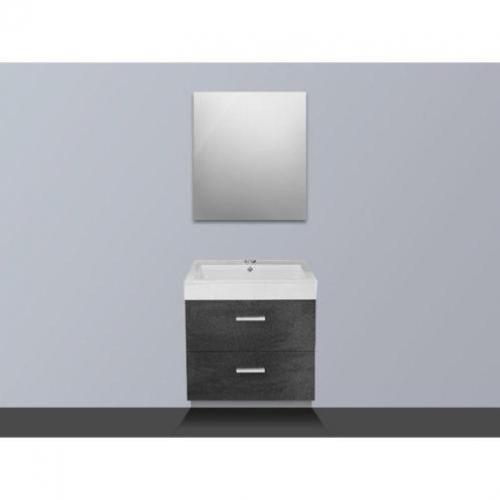 Saniclass Ancona badmeubel met spiegel 58x47cm black diamond