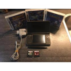 Nintendo Dsi xl ds xl met 5 games en oplader oa sonic