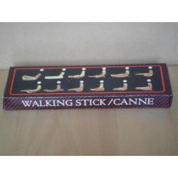 Hout wandel stok koper messing Golfclub golf loopstok flacon