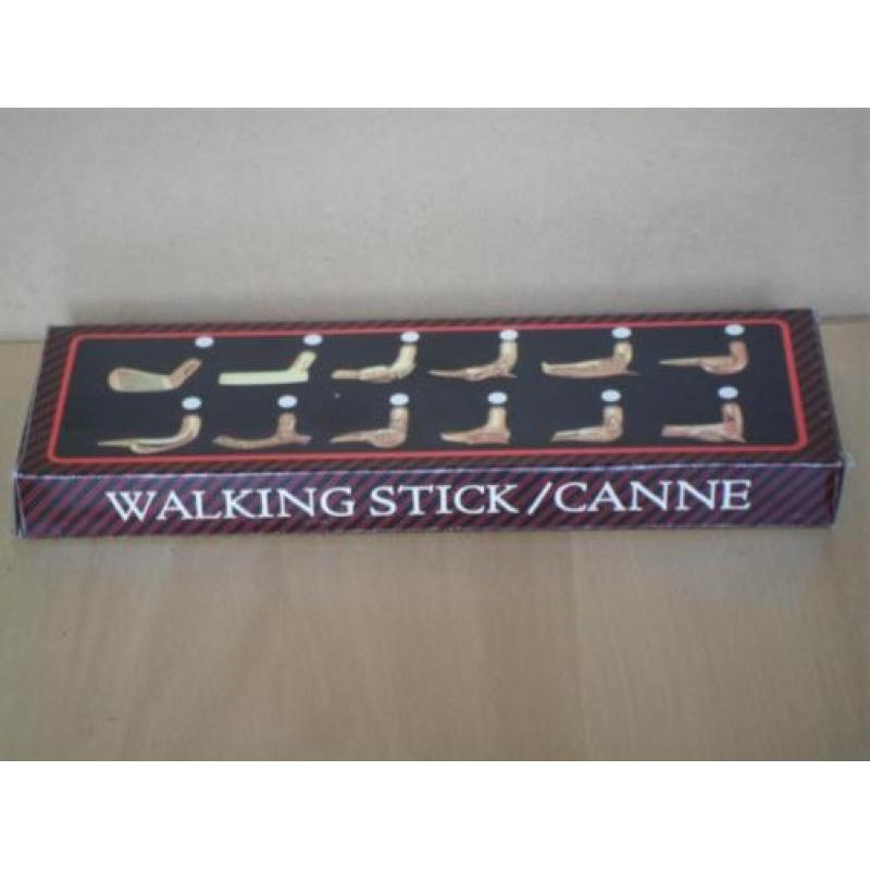 Hout wandel stok koper messing Golfclub golf loopstok flacon
