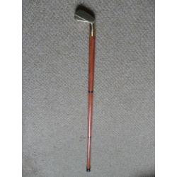 Hout wandel stok koper messing Golfclub golf loopstok flacon