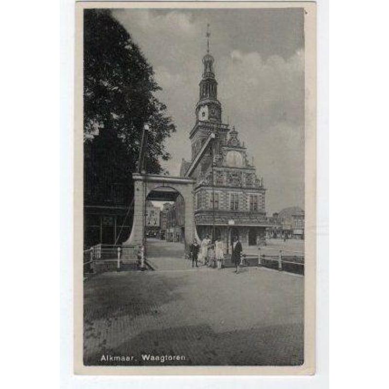 Alkmaar zwart wit Noord-Holland diverse ansichtkaarten