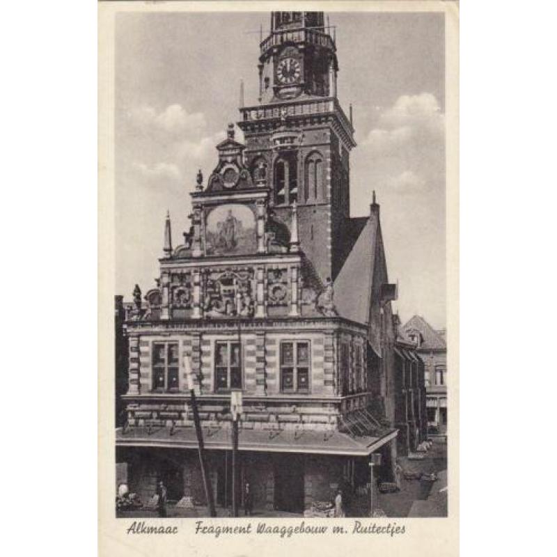 Alkmaar zwart wit Noord-Holland diverse ansichtkaarten