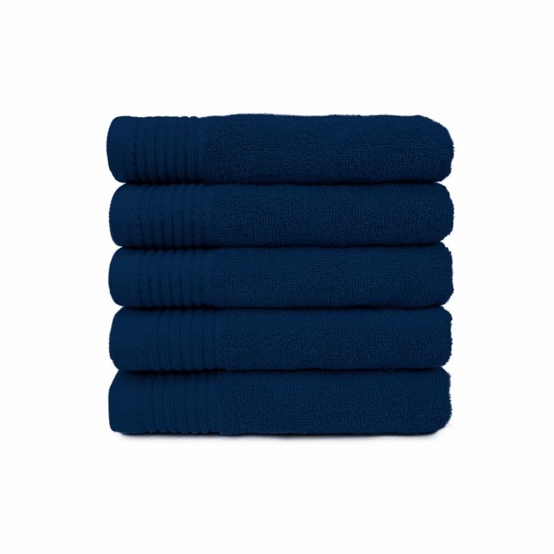 The One Handdoek Deluxe 50x100 550 gr Donker Navy (5 stuks)